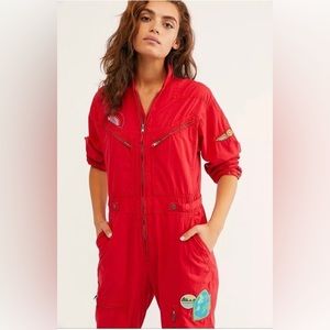 Free People Lena Flight Jumpsuit